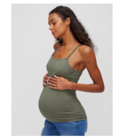 NWT motherhood maternity green nursing top size small - Picture 1 of 12